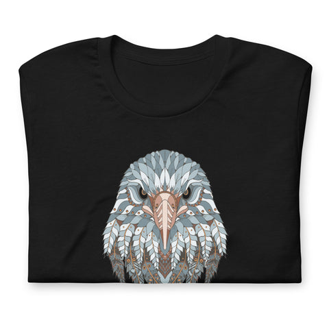 Image of Fierce Tribal Eagle Unisex T,Shirt, Mens, Womens, Short Sleeve Shirt, Graphic