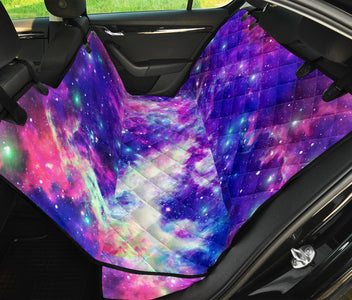 Star Nebula Themed Car Backseat Pet Covers, Space Inspired Seat Protectors,