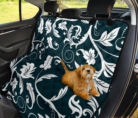 Image of Floral Pattern Backseat Pet Covers, Abstract Art Inspired Car Accessories, Seat