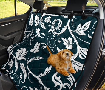 Floral Pattern Backseat Pet Covers, Abstract Art Inspired Car Accessories, Seat Protectors with Unique Designs