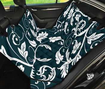 Floral Pattern Backseat Pet Covers, Abstract Art Inspired Car Accessories, Seat Protectors with Unique Designs