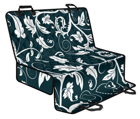 Image of Floral Pattern Backseat Pet Covers, Abstract Art Inspired Car Accessories, Seat Protectors with Unique Designs