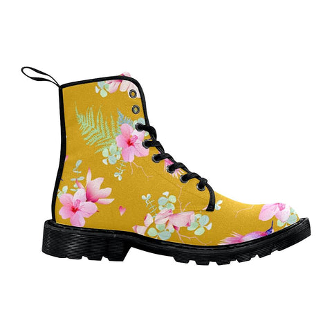 Image of Flowers With Hummingbirds Womens Boots , ,Comfortable Boots,Decor Womens Boots