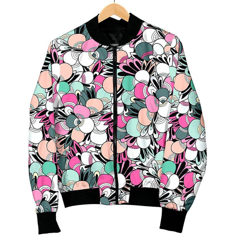 Image of Funky Patterns in Candy - Women's Bomber Jacket