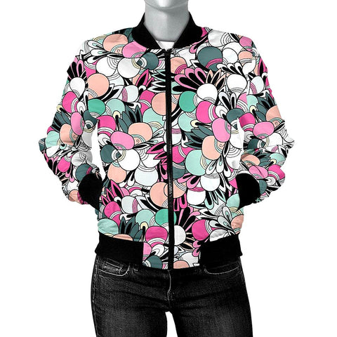 Image of Funky Patterns in Candy - Women's Bomber Jacket