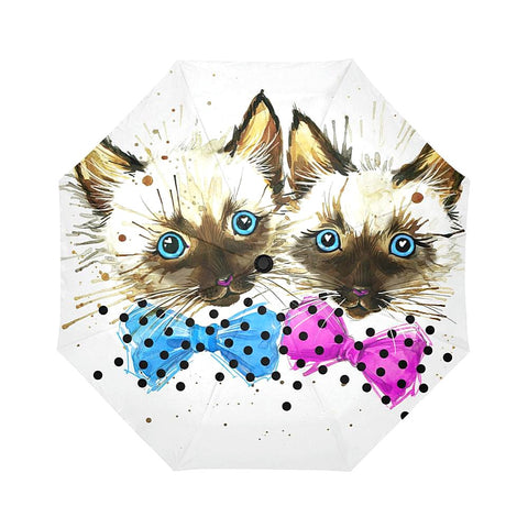 Image of Funny kitten Auto-Foldable Umbrella (Model U04)