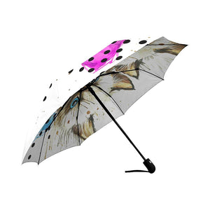 Funny kitten Auto-Foldable Umbrella (Model U04)