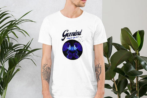 Image of Gemini Zodiac Unisex T,Shirt, Mens, Womens, Short Sleeve Shirt, Graphic Tee,