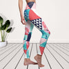 Geometric Colorful Flamingo Multicolored Abstract Triangle Women's Cut & Sew