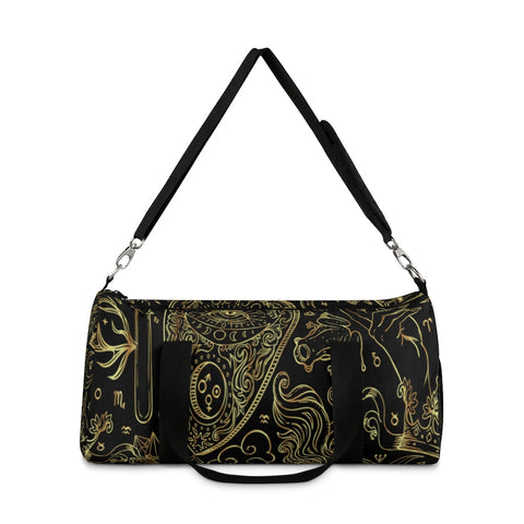 Image of Gold And Black Mystic Print Duffel Bag, Weekender Bags/ Baby Bag/ Travel Bag/