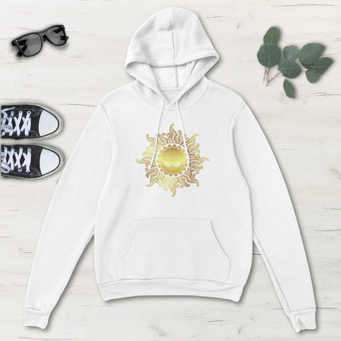 Image of Gold Aztec Multicolored Classic Unisex Pullover Hoodie, Mens, Womens, Hoodie