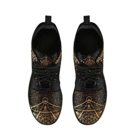 Image of Dream Catcher Design, Vegan Leather Boots for Women, Stylish Winter and