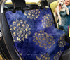 Blue Stars & Gold Mandalas Car Seat Covers, Abstract Art Pet Protectors,