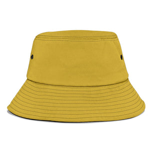 Gold Breathable Head Gear, Sun Block, Fishing Hat, Casual, Unisex Bucket Hat,