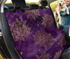 Gold & Purple Space Mandalas Car Seat Covers, Abstract Art Inspired Backseat Pet