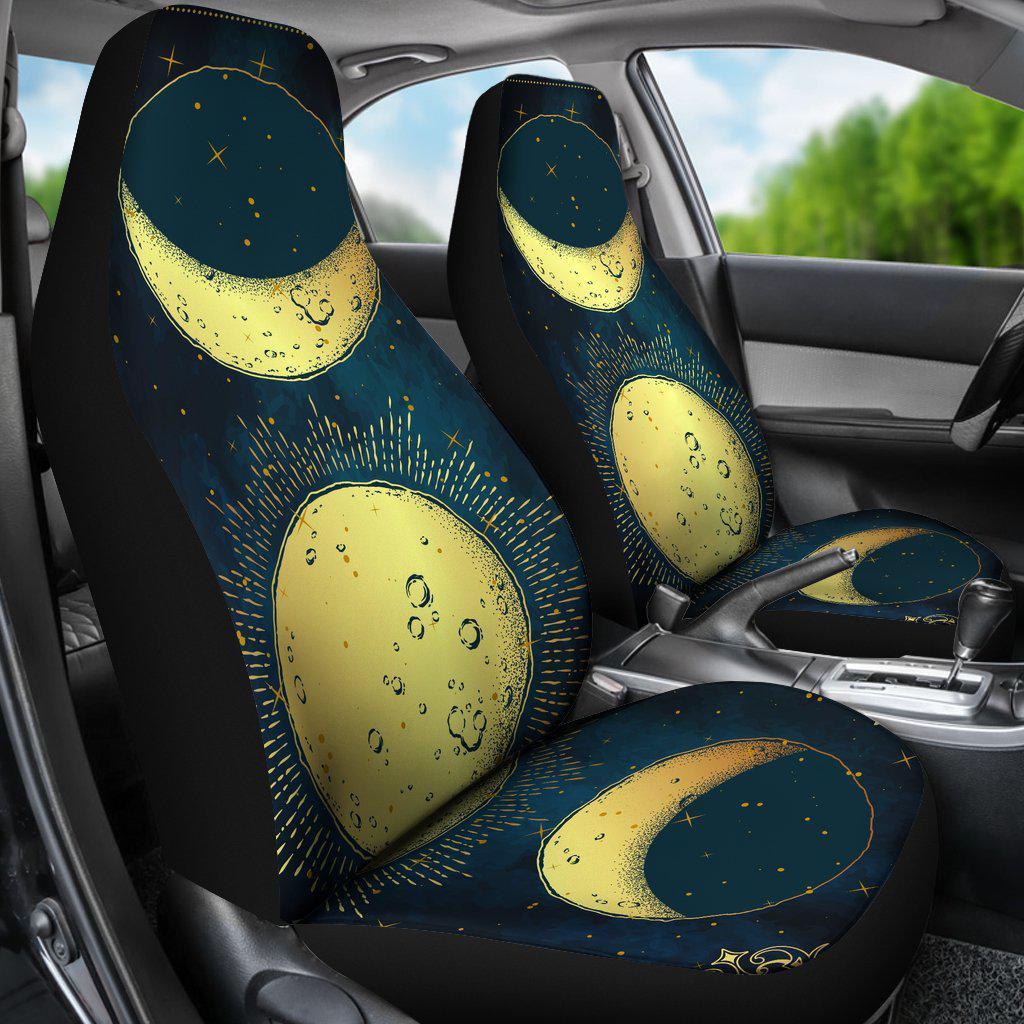 Sun And Moon Galaxy, Car Seat Cover, 2 Front Seat Covers, Hippie Spiri –  BELJOUTRENDS