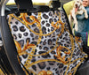 Abstract Leopard Pattern & Gold Chain Car Back Seat Pet Covers, Seat Protectors,
