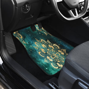Gold mandalas space galaxy Car Mats Back/Front, Floor Mats Set, Car Accessories