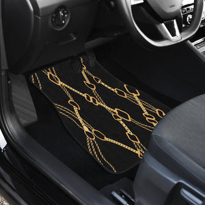 Golden Chains Car Mats Back/Front, Floor Mats Set, Car Accessories