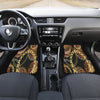 Golden leopard print Car Mats Back/Front, Floor Mats Set, Car Accessories