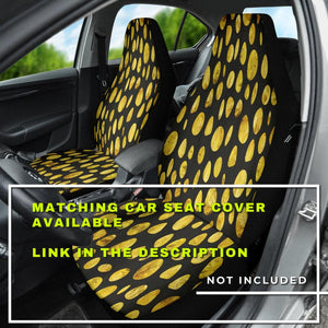 Golden Dots Car Mats Back/Front, Floor Mats Set, Car Accessories