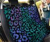 Exotic Green Blue Leopard Print , Animal Art Car Seat Covers, Backseat Pet