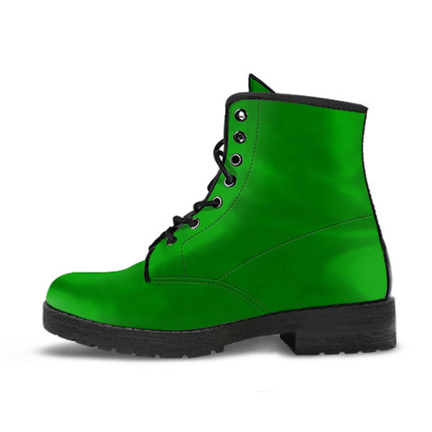 Image of Vibrant Green Boots: Women's Vegan Leather Boots, Women's Winter Boots,