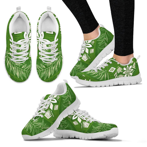 Image of Green Tropical Low Top Shoes, Womens, Kids Shoes, Shoes,Running Casual Shoes, Custom Shoes, Colorful,Artist Shoes,Training Shoes, Top Shoes