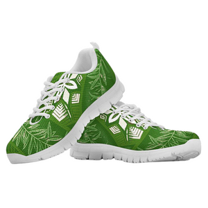 Green Tropical Low Top Shoes, Womens, Kids Shoes, Shoes,Running Casual Shoes, Custom Shoes, Colorful,Artist Shoes,Training Shoes, Top Shoes