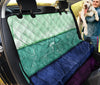 Tri,Color Abstract Art Pet Seat Covers , Green, Blue, Purple Wall Pattern, Car