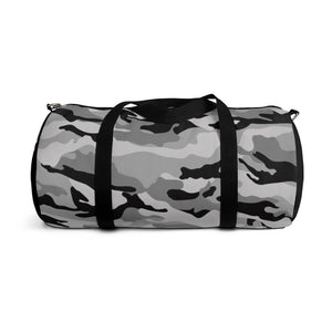 Grey Camouflage Duffel Bag, Weekender Bags/ Baby Bag/ Travel Bag/ Hospital Bag/