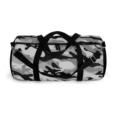 Image of Grey Camouflage Duffel Bag, Weekender Bags/ Baby Bag/ Travel Bag/ Hospital Bag/