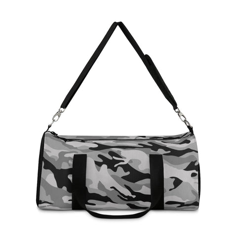 Image of Grey Camouflage Duffel Bag, Weekender Bags/ Baby Bag/ Travel Bag/ Hospital Bag/
