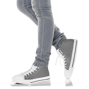 Grey High,Top Women's Canvas Shoes, Streetwear, High Quality Hippie