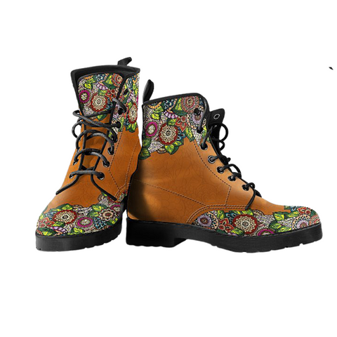 Image of Henna B, Women's Vegan Leather Boots, Handcrafted Winter, Rain and Combat Boots, Eco-friendly Vegan Shoes