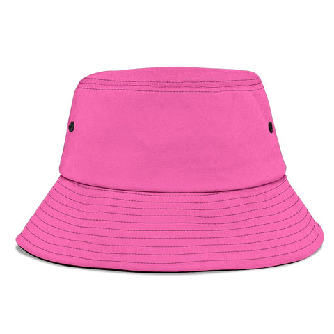 Image of Hot PinkBreathable Head Gear, Sun Block, Fishing Hat, Casual, Unisex Bucket Hat,