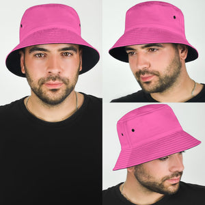 Hot PinkBreathable Head Gear, Sun Block, Fishing Hat, Casual, Unisex Bucket Hat,