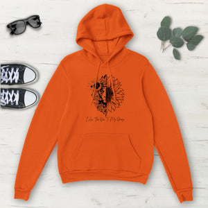 I Am The Yin To My Yang Lion Sunflower Classic Unisex Pullover Hoodie, Mens,