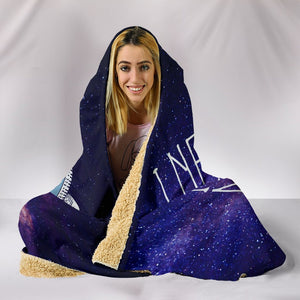 I Need More Space Astronaut Galaxy Hooded blanket,Blanket with Hood,Soft Blanket,Hippie Hooded Colorful Throw,Vibrant Pattern Blanket,Sherpa