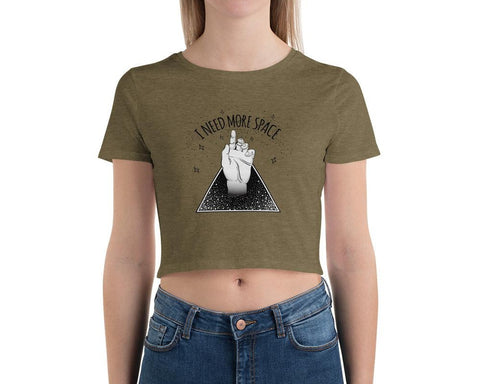Image of I Need More Space Women’S Crop Tee, Fashion Style Cute crop top, casual outfit,