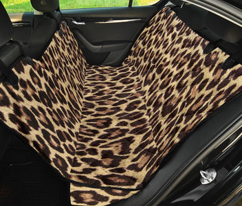 Leopard, Cheetah & Tiger Animal Print Car Seat Covers, Abstract Art Backseat Pet Protectors, Wild Car Accessories