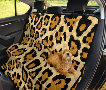 Leopard Skin Pattern Tiger Design Car Seat Covers, Abstract Art Backseat Pet