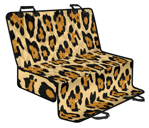 Image of Leopard Skin Pattern Tiger Design Car Seat Covers, Abstract Art Backseat Pet