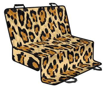 Leopard Skin Pattern Tiger Design Car Seat Covers, Abstract Art Backseat Pet