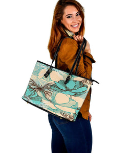 Light Colored Butterfly Flower Tote Bag,Multi Colored,Bright,Psychedelic,Rucksack,Book Bag,Gift Bag,Leather Bag,Leather Tote Bag Women Bag