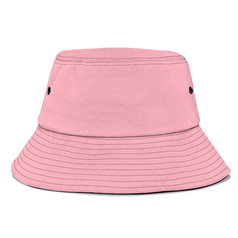 Image of Light Pink Breathable Head Gear, Sun Block, Fishing Hat, Casual, Unisex Bucket