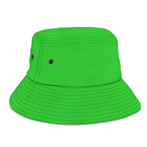 Lime Green Breathable Head Gear, Sun Block, Fishing Hat, Casual, Unisex Bucket