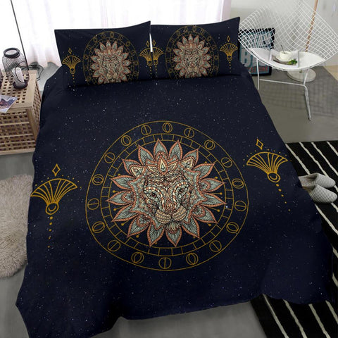 Image of Lion Head Galaxy Bedding Coverlet, Dorm Room College, Bedding Set, Comforter Cover, Twin Duvet Cover,Multi Colored,Quilt Cover,Bedroom Set