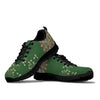 Green Lion Women's Sneaker , Breathable, Custom Printed Hippie Style,