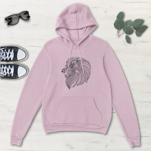 Lion Multicolored Classic Unisex Pullover Hoodie, Mens, Womens, Hoodie